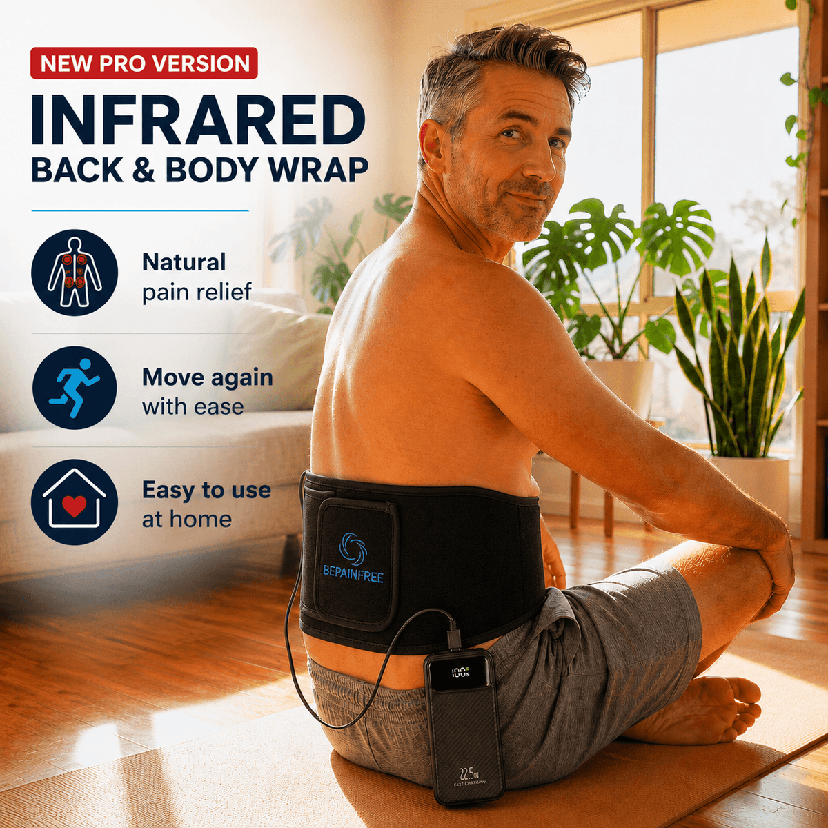 BePainFree™ Premium Infrared Therapy Back & Body Wrap