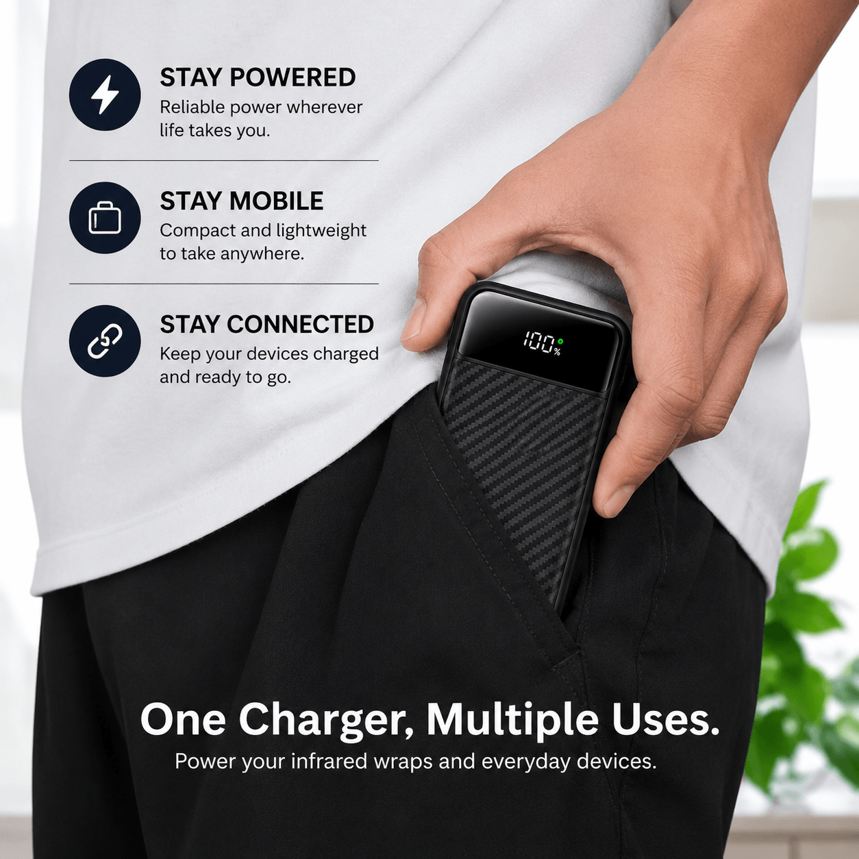 BePainFree™ USB Power Charger